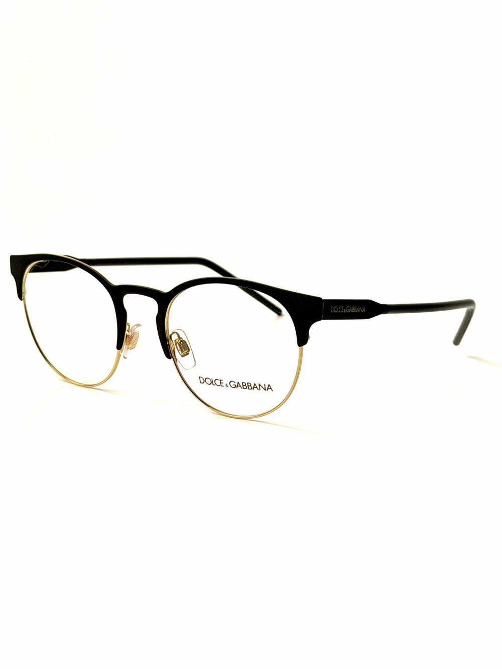 Dolce and Gabbana DG 1331 1268 Black with Gold 51-21-150 New Authentic